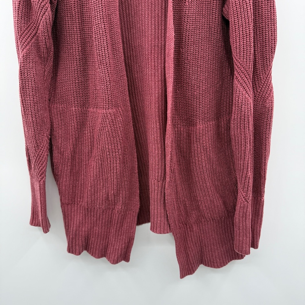 Lululemon Cashlu Sweater Wrap Cardigan in Heathered‎ Mulled Wine Sz S - Picture 5 of 14